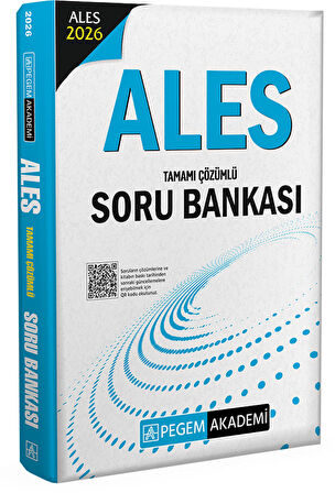 Pegem 2026 ALES Tamamı Çözümlü Soru Bankası Pegem Yayınları