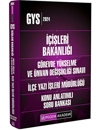 2024 İçişleri Bakanlığı Görevde Yükselme Ve Ünvan Değişikliği İlçe Yazı İşleri Müdürlüğü Soru Bankas