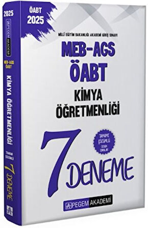 2025 MEB-AGS-ÖABT Kimya Öğretmenliği Tamamı Çözümlü 7 Deneme