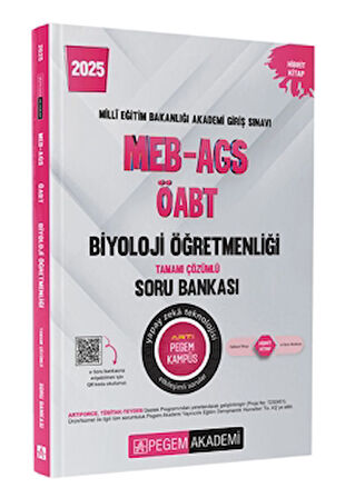 2025 MEB-AGS-ÖABT Biyoloji Tamamı Çözümlü Soru Bankası