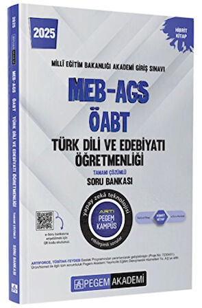 2025 MEB-AGS-ÖABT Türk Dili ve Edebiyat Tamamı Çözümlü Soru Bankası