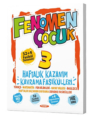Fenomen Çocuk 2026 3. Sınıf Kkf Tüm Dersler 32 + 4 Fasikül