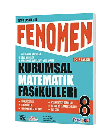 Fenomen Okul Yayınları LGS 8. Sınıf Kurumsal Matematik Fasikülleri