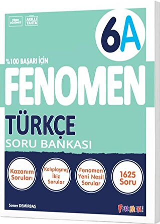 Fenomen Okul Yayınları 6. Sınıf Fenomen Türkçe A Soru Bankası