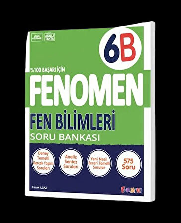 Fenomen Okul Yayınları 6. Sınıf Fen Bilimleri B Soru Bankası