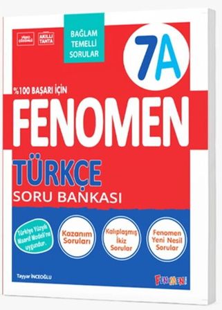 Fenomen Okul Yayınları 7. Sınıf Türkçe A Fenomen Soru Bankası