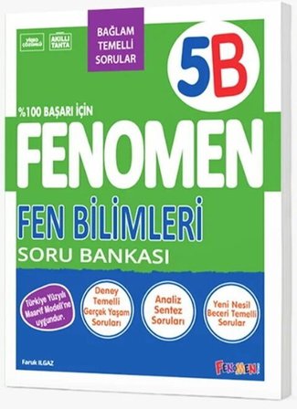 5. Sınıf Fen Bilimleri B Fenomen Soru Bankası Fenomen Okul Yayınları