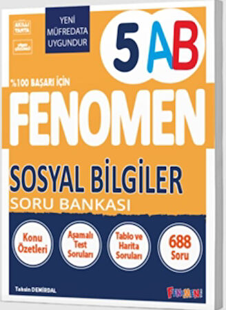 Fenomen 5 Sosyal Bilgiler (A-B) Soru Bankası