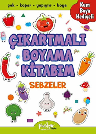 Çıkartmalı Boyama Sebzeler