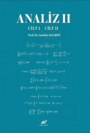 Analiz II (Cilt I Cilt II) / Sadulla Jafarov