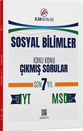 TYT MSÜ Sosyal Bilimler Konu Konu Çıkmış Sorular Son 7 Yıl Alan Yayınları