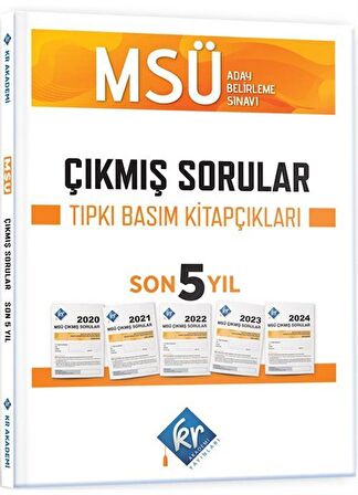 MSÜ Çıkmış Sorular Son 5 Yıl Tıpkı Basım Fasikülleri / Kolektif