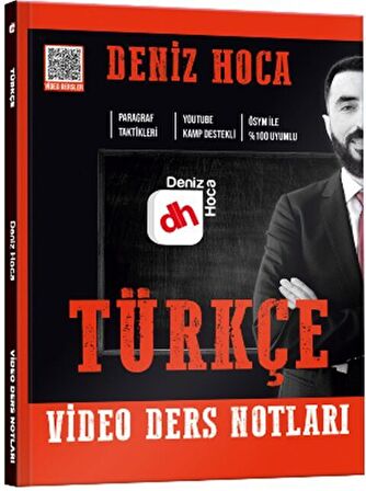 KR Akademi Deniz Hoca Tüm Sınavlar İçin Türkçe Video Ders Kitabı