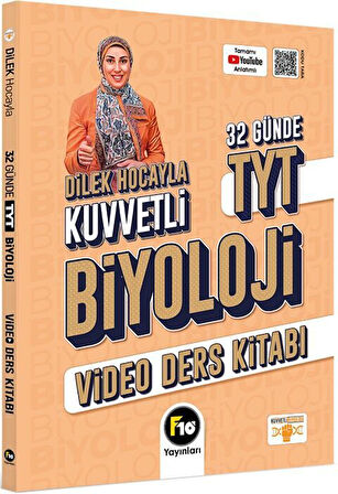 F10 TYT Biyoloji Dilek Hocayla 32 Günde Video Ders Kitabı F10 Yayınları