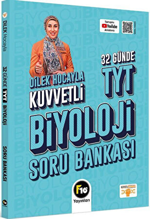 F10 TYT Biyoloji Dilek Hocayla 32 Günde Soru Bankası F10 Yayınları