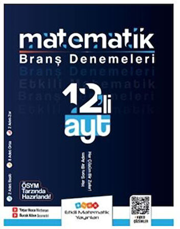 AYT Matematik 12 li Branş Denemeleri