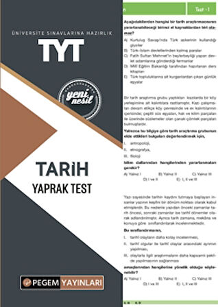 TYT Tarih Yaprak Test