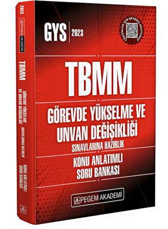 2023 TBMM Görevde Yükselme ve Unvan Değişikliği Konu Anlatımlı Soru Bankası