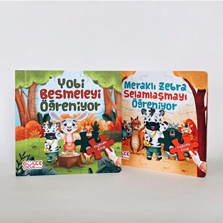 Meraklı Zebra Selamlaşmayı Öğreniyor / Yapbozlu Kitap 2