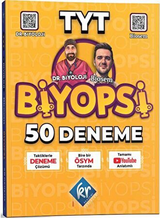 TYT Biyopsi 50 Biyoloji Denemesi KR Akademi