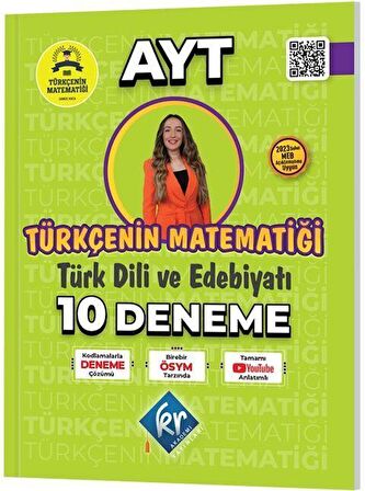 Gamze Hoca Türkçenin Matematiği AYT Türk Dili ve Edebiyatı 10 Deneme KR Akademi