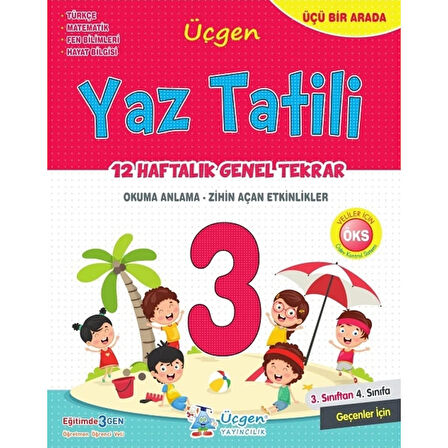 Üçgen Yayınları 3. Sınıf Yaz Tatili 12 Haftalık Tekrar+ Deneme