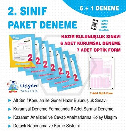 2.SINIF 7Lİ PAKET DENEME+OPTİK