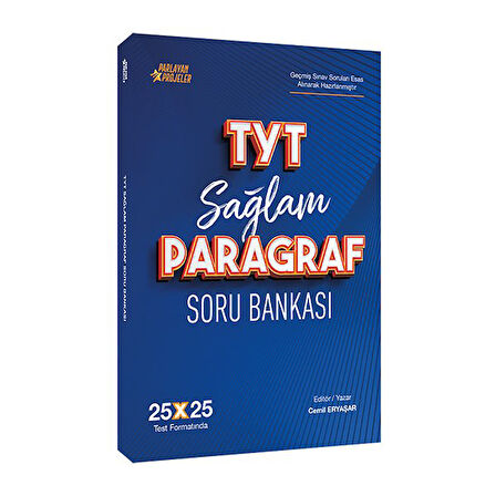 2026 TYT Sağlam Paragraf Soru Bankası 25x25 Deneme Formatında Parlayan Projeler