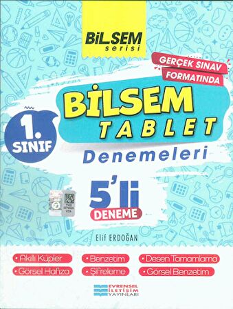 1.Sınıf Bilsem Tablet 5`li Deneme Evrensel İletişim Yayınları