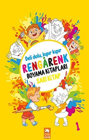 Rengarenk Boyama Kitabı 1 - Sarı Kitap