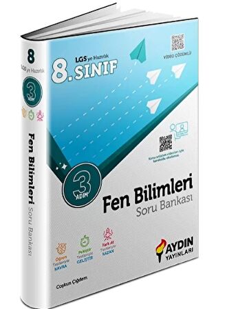 8. Sınıf Fen Bilimleri Üç Adım Soru Bankası Aydın