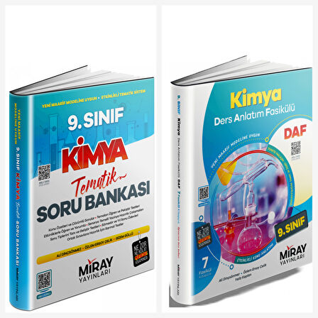 Miray Yayınları 9. Sınıf Kimya Soru Bankası & Kimya Ders Anlatım Fasikülleri