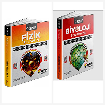 Aydın Yayınları 9. Sınıf Biyoloji & Fizik Soru Bankası