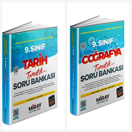 Miray 9. Sınıf Coğrafya & Tarih Tematik Soru Bankası