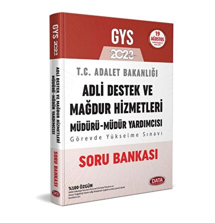 2023 GYS Adalet Bakanlığı Adli Destek ve Mağdur Hizmetleri Müdürü - Müdür Yardımcısı Soru Bankası