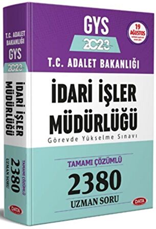 2023 T.C. Adalet Bakanlığı İdari İşler Müdürlüğü GYS Tamamı Çözümlü 2380 Uzman Soru Bankası