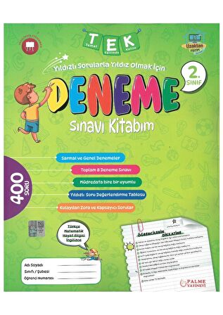 2. Sınıf Tek Deneme Sınavı Kitabım