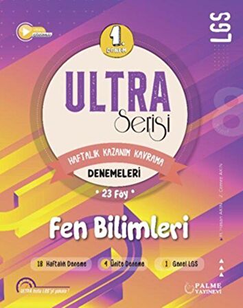 Ultra Serisi LGS 1. Dönem Fen Bilimleri Denemeleri