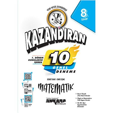 LGS 1. Dönem Konularını İçeren 10 Matematik Denemesi