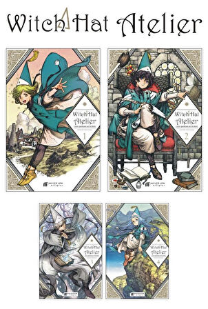 Witch Hat Atelier - Cadı Şapkası Atölyesi 1-2-3-4 Manga Seti - Kamome Shirahama