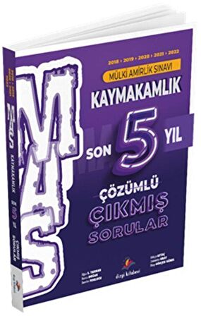 MAS Kaymakamlık Son 5 Yıl Tamamı Çözümlü Fasikül Çıkmış Sorular Dizgi Kitap