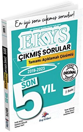 2024 MEB EKYS Müdür ve Müdür Yardımcılığı Son 5 Yıl Tamamı Açıklamalı Çözümlü Çıkmış Sorular Dizgi