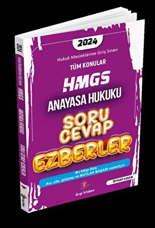 2024 HMGS Anayasa Hukuku Soru Cevap Ezberler Dizgi Kitap