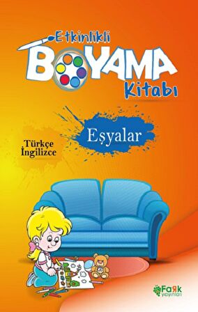 Etkinlikli Boyama Kitabı Eşyalar