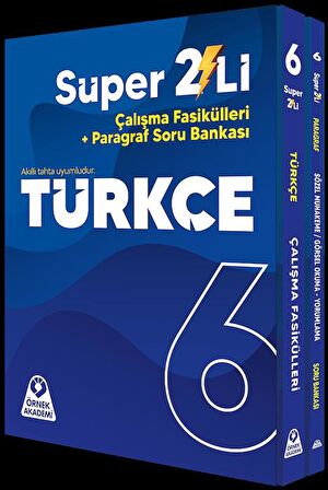 6. Sınıf 2'li Türkçe Çalışma Fasikülleri + Paragraf Soru Bankası