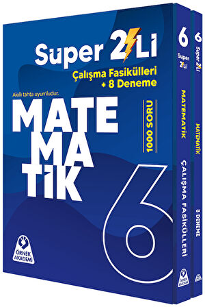 Örnek Akademi 6. Sınıf Matematik Süper İkili Çalışma Fasikülleri Seti Örnek Akademi Yayınları