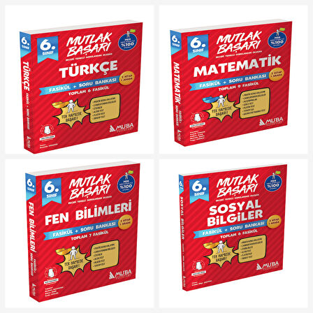 Muba 6. Sınıf Türkçe & Matematik & Fen & Sosyal Fasikül + Soru Bankası