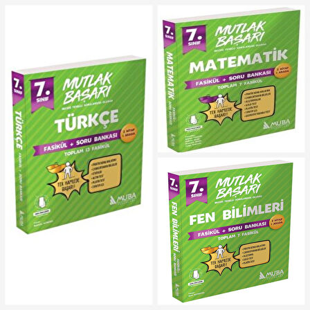 Muba 7. Sınıf Türkçe & Matematik & Fen Fasikül + Soru Bankası