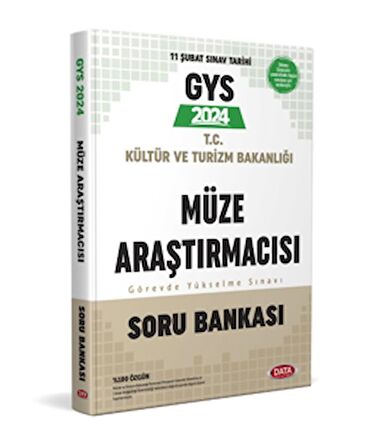 2024 GYS T.C Kültür Ve Turizm Bakanlığı Müze Araştırmacısı Görevde Yükselme Sınavı Soru Bankası