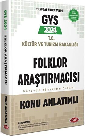 2024 GYS T.C Kültür ve Turizm Bakanlığı Folklor Araştırmacısı Görevde Yükselme Sınavı Konu Anlatımlı